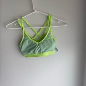 Nike Women's Neon Green Sports Bra